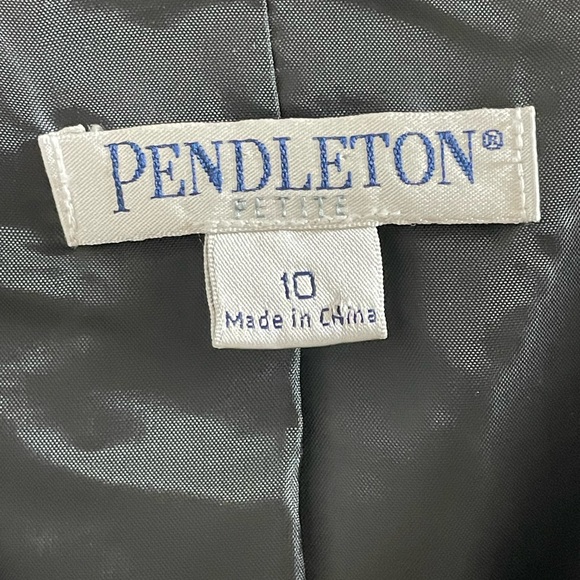 PENDLETON PETITES / Tweed Coat Jacket - Picture 5 of 13